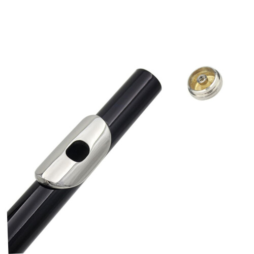 Flute Headjoint End Cap 2pcs Silver Crown Screw Cap for Woodwind  with Secure Threaded Fit 2