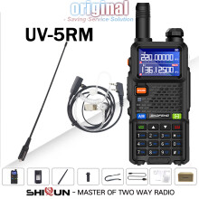 (771-Headset) UV-5RM Walkie-Talkie, 3800-mAh-Akku, USB Typ-C, 14,5 W Sendeleistung, sechs Frequenzbänder,