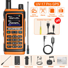 (ODER H-771-Kabel hinzufügen) UV-17 Pro GPS-Walkie-Talkie mit großer Reichweite, drahtloser Kopierfrequenz,