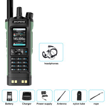 (Headset-Einrichtung) Neues UV-32 Walkie-Talkie mit GPS, 10 W, Bluetooth, App-Programmierung, Multiband-Funkübertragung