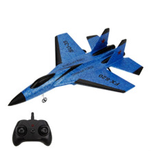 (Blaues) RC-Flugzeug SU35 FX620 2.4G mit LED-Beleuchtung, ferngesteuertes Modellflugzeug, Segelflugzeug