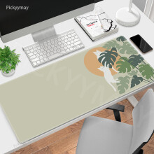 (400x800x2mm-WA0213 7) Katzen- und Pflanzen-Mauspad, Gaming-Mauspad, Gamer-Mausmatte, Tastaturunterlage,