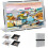 (Silvery Grey) Puzzle Board with 4 Sorting Trays, Featuring Foldable Puzzle Mat with Guide Lines, Designed for Puzzle Storage, And Comes 1