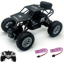 (2B Schwarz) Elektrisches RC-Auto 1:18 ferngesteuertes Buggy-Geländefahrzeug mit hoher Geschwindigkeit