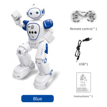 (Blau) Robot RC Emo Smart Intelligente 2,4-GHz-Infrarotsensor-Fernbedienung für Tanzmusik