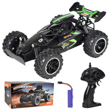 (Grün) RC-Drift-Auto 1:18 Hochgeschwindigkeitsauto mit Funksteuerung 15 km/h Offroad-Fernsteuerungsauto,