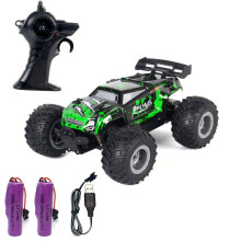 (Zwei Batterien) 2,4-GHz-Hochgeschwindigkeits-Fernsteuerung für Offroad-Autos, Spielzeug für Jungen,