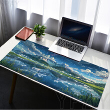 (Stil A, 2 Stück) Mauspads mit Himmelslandschaft, Tischunterlagen, Computer-Mauspad, Büro-Schreibtischunterlage,