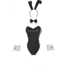 Bunny Costume Women Lingerie And Tails Bodysuit Role Play Rabbit Outfit Set For Halloween Christmas