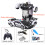 (Polizeiauto schwarz) 2-in-1 Elektrisches RC-Auto Transformationsroboter Ein-Tasten-Transformationsauto 1