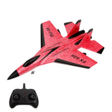 (Rot) RC-Flugzeug SU35 FX620 2.4G mit LED-Beleuchtung, ferngesteuertes Modellflugzeug, Segelflugzeug