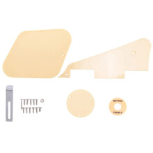 6Set Yellow Pickguard Cavity Covers Pickup Selector Plate Bracket Screws Fit Guitar Style Kit