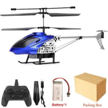 (Blau, 1 Batterie) Ferngesteuerter Hubschrauber, extra groß, 50 cm, RC 2,4 GHz, 3,5 Kanäle, Höhenhaltung,