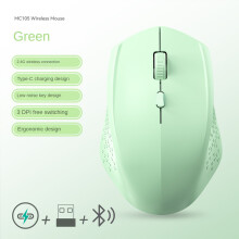 (300x700x2mm-SSS MAOMAO 5) Wiederaufladbare, Bluetooth-kompatible, kabellose optische Maus mit USB-RGB-Beleuchtung
