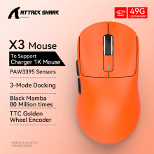 (550x1000x3mm-SSS MAOMAO 9) Attack Shark X3 X3Pro Kabellose Gaming-Maus 26K DPI PAW3395 Sensor Tri-Mode