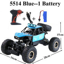 (5514-Blue-Kit-1) Bezahlbarer Rock Crawler 4WD Offroad RC-Auto ferngesteuertes Spielzeugauto mit Funksteuerung