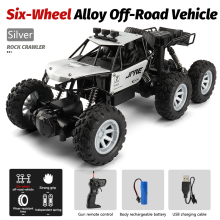 (Sechs runde Plateado1B)1: 18 Leichtmetallfelgen Sechsrad-Kletter-Fernsteuerung Offroad-Bergauto kabellos