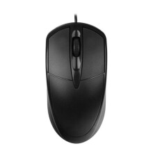 (Schwarz) 100 cm lange kabelgebundene Mini-Maus, leise, ergonomisch, für Computer, Laptop und Tablet