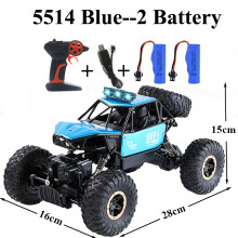 (5514-Blue-Kit-2) Bezahlbarer Rock Crawler 4WD Offroad RC-Auto ferngesteuertes Spielzeugauto mit Funksteuerung