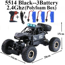 (551-4Black-Kit-3) 4WD Rock Crawler Offroad-RC-Auto, ferngesteuertes Spielzeugauto, 4x4-Funksteuerung