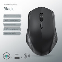 (300x700x2mm-SSS MAOMAO 9) Wiederaufladbare, Bluetooth-kompatible, kabellose optische Maus mit USB-RGB-Beleuchtung