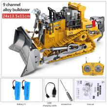 (Bulldozer 2B) Ferngesteuerter Bagger mit Gestensteuerung, Raupenfahrzeug, Hochgeschwindigkeits-Geländewagen,