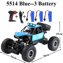 (5514-Blue-Kit-3) Bezahlbarer Rock Crawler 4WD Offroad RC-Auto ferngesteuertes Spielzeugauto mit Funksteuerung