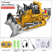 (Bulldozer 2B) Ferngesteuerter Bagger, Bulldozer, Muldenkipper, RC-Auto, Spielzeug, Elektrotechnik,