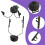 Support de Rail pour Casque de Microphone, Oreillettes Rabattables Réglables Multi-Angles, Support Fixe, Accessoires de Casque Vert 5