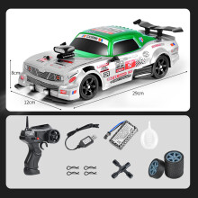 (Weiß)SC16A04 2,4G 4WD 1/16 Drift RC-Auto mit LED-Sprühlicht, 18 km/h Hochgeschwindigkeit, ferngesteuertes