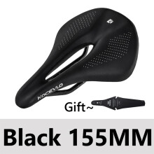 (Schwarz, 155 mm) Neuer Carbonfaser-Sattel für Rennrad, MTB und Mountainbike, geeignet für Radtouren