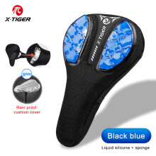 (x-AZT-0103) Fahrradsitzbezug, 3D-Schwammpolymer, weich, verdickt, atmungsaktiv, Fahrradsitzmatte, Mountainbike