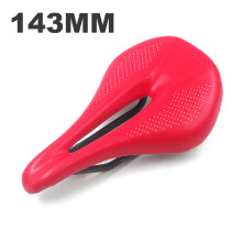 (Red-143) Carbon-MTB-Sattel, Triathlon-Fahrradsattel für Damen und Herren, Zeitfahren, Rennleistung