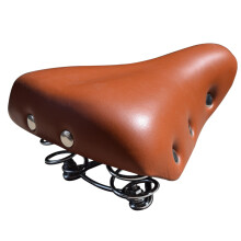 (E)G02 Fahrradsattel Vintage Leder Komfortsattel Fahrradzubehör Sitzstrebenniete Fahrradsattel