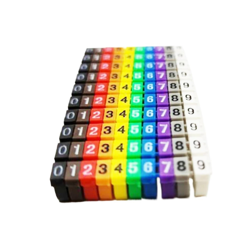 Cable Labels Wire Markers For Fast Cable Identification With Multicolor Alphanumeric Tags 390Pcs 9174973255994