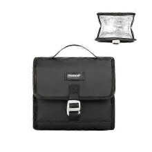 (RK9107-Black)Applicable Rhinowalk Waterproof Bike Handlebar Bag 7L Portable Big Capacity Cycling Bag