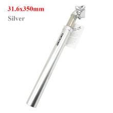 (31,6 mm Silber) ZOOM Federsattelstütze für Fahrräder, 40/50 mm Federweg, Aluminium, 27,2, 28,6, 30,0,