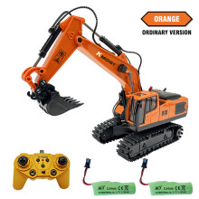 (Orange 2B) RC-Bagger 1:20 ferngesteuerter LKW 2,4G RC Raupenfahrzeug Baufahrzeug Funksteuerung