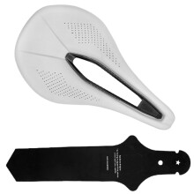 (weiß) Fahrradsattel MTB Rennradsattel Sillin Bicicleta PU atmungsaktiv