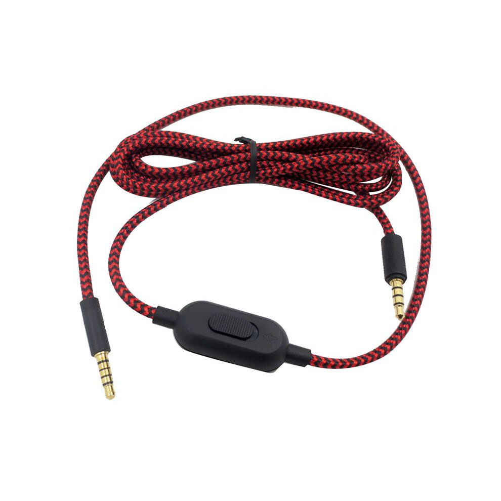 Braided Replacement Cable Extension Cord Wire For G433 G233 G Pro X Gaming Headset With Volume Control Clip 6034173478308