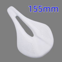 (F) Leder-Carbon-Sattel MTB/Rennrad 143/155 mm Fahrradsattel Superleichtes Leder-Carbon-Polster Carbon