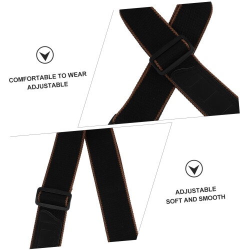 Durable Electric Guitar Strap with Lock Buckle Comfortable Shoulder Support Adjustable Fit 1