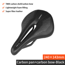 (240–143 mm) Vollcarbon-Sattel MTB/Rennrad 143/155 mm Fahrradsattel Superleichtes Leder Carbonpolster