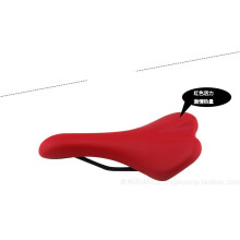 (ks-1019red) Retro-Fahrradsattel, verformbarer, mehrfarbiger Sattelbezug, Rennradkissen