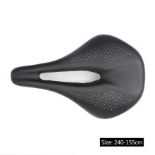 (Schwarz, 155 mm) Ultraleichter Rennradsattel aus Carbon, geeignet für Mountainbikes und Mountainbikes.