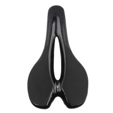 (schwarz) Fahrradsattel mit Rücklicht, weichem, atmungsaktivem Polster, MTB-Rennradsattel für Damen