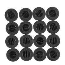 Compatible 16 Pieces 16mm Diameter Motor Plastic Carbon Brush Holder Caps Cover