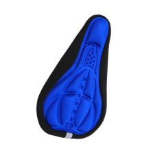 (blau-2) Mountainbike-Sattelbezug, 3D, dick, atmungsaktiv, superweich, aus Silikonschwamm