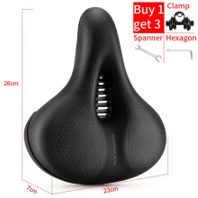 (Freizeit-Set) Ergonomischer Fahrradsattel mit Memory-Schaum für Rennräder und Mountainbikes, atmungsaktiv