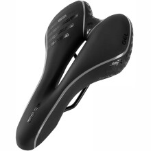 (Typ A Schwarz) MTB-Sattel für Mountainbikes und Rennräder, bequem und weich, ideal für sportliche Aktivitäten.